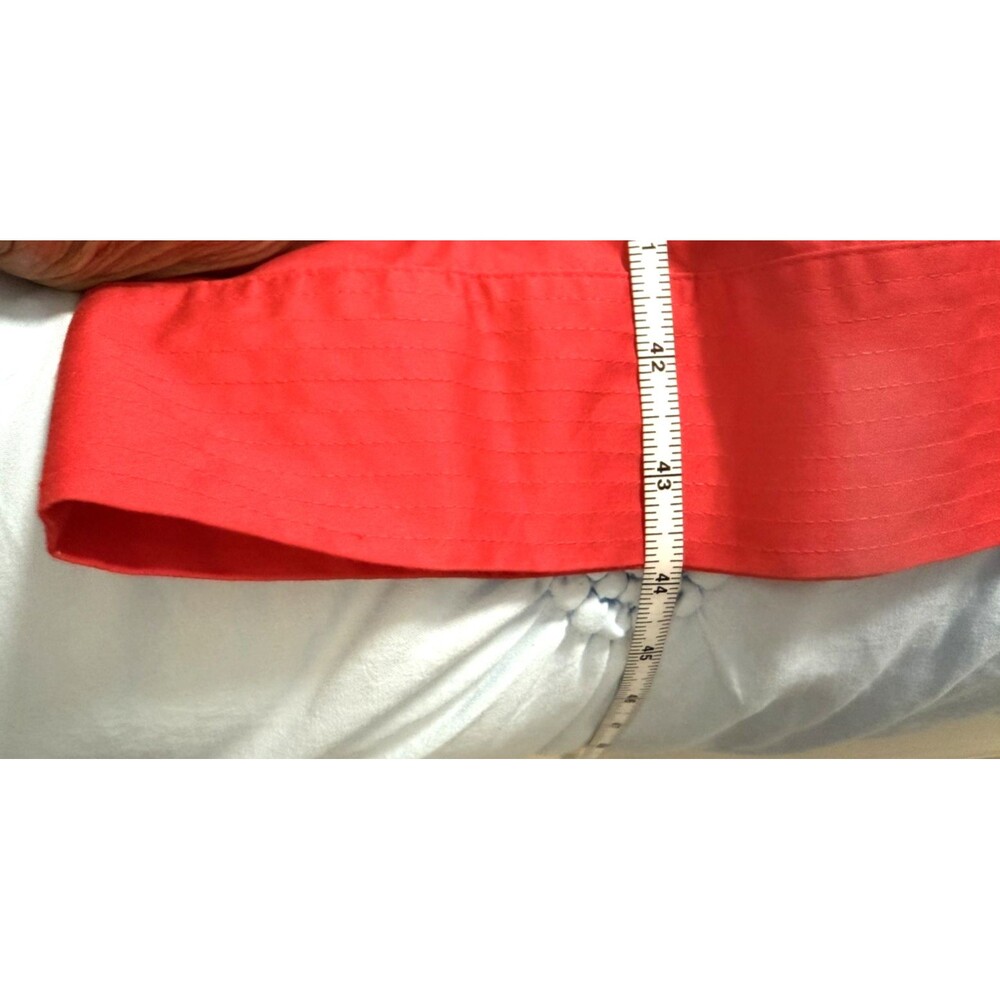 NWT Jones New York Maxi Belted Button Down Dress Sz 10 Pinkish Coral Cotton - Picture 8 of 10